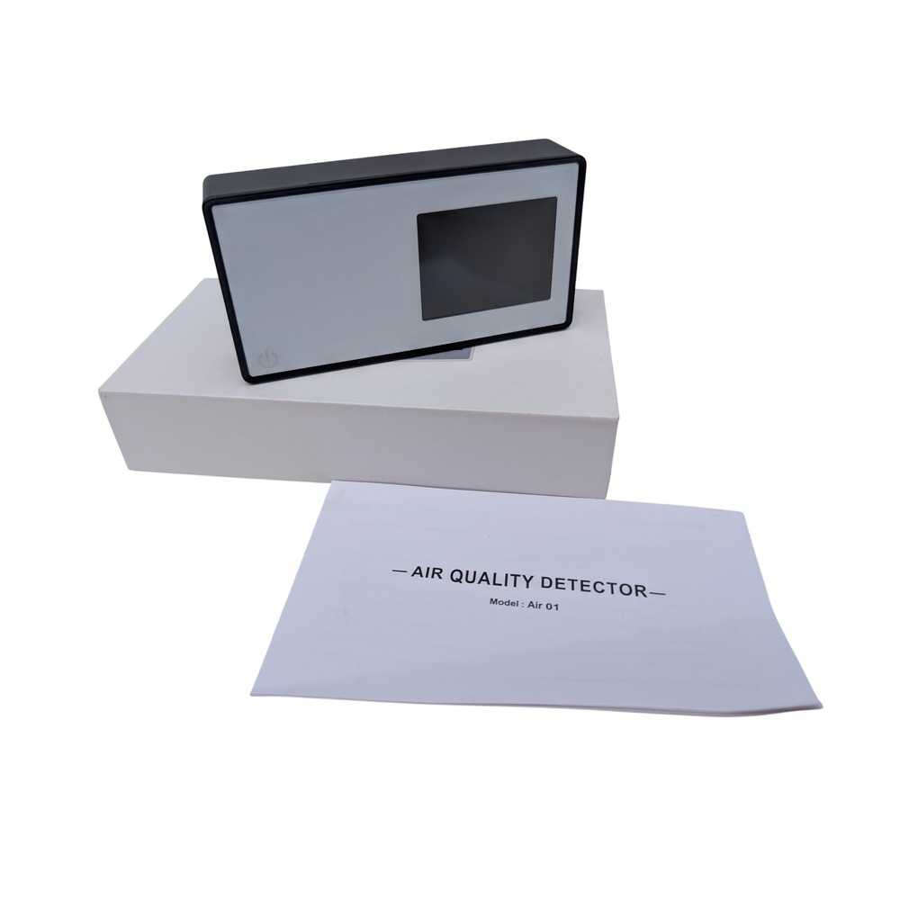 Air Quality Detector Model Air 01 Portable Indoor CO2 Monitor Black White